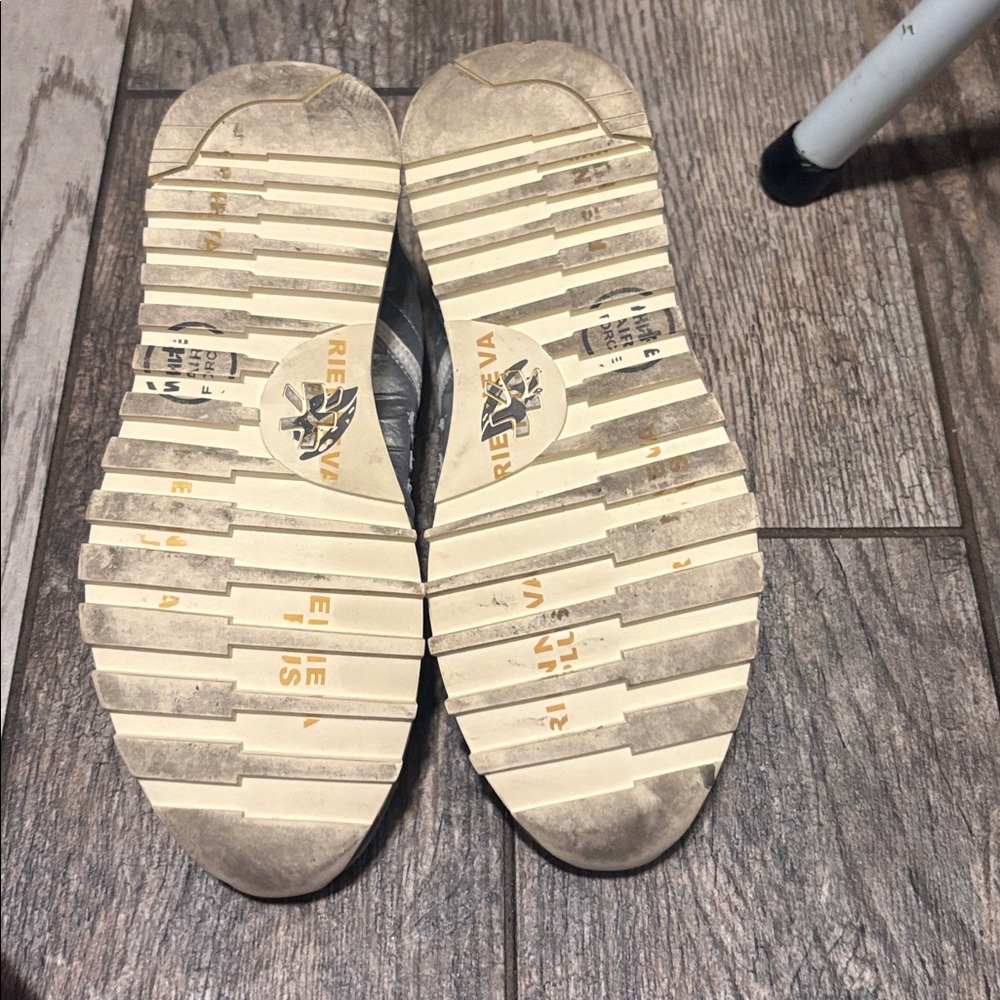 Premiata Silver and White Casual Sneakers - Picture 4 of 6